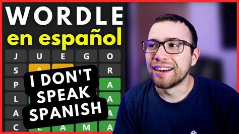 Spanish Wordle Im Learning October 21 Youtube