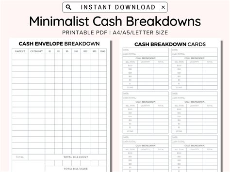 Cash Breakdown Count Sheet Printable Cash Breakdown C - vrogue.co