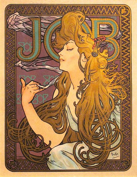 Alphonse Mucha Job At 1stdibs Mucha Job Print Job Alphonse Mucha