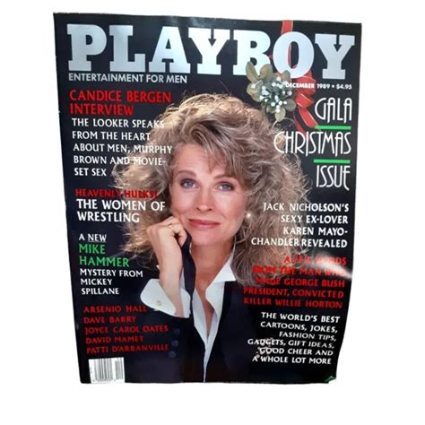 Playboy Magazine December Petra Verkaik Candice Bergen Trudy