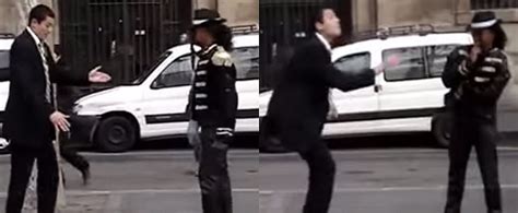 Man Dances With Michael Jackson Impersonator Popsugar Celebrity