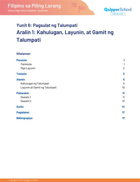 Kahulugan Layunin At Gamit Ng Talumpati Yunit 6 Pagsulat Ng