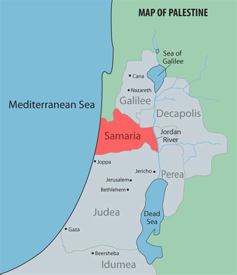 Samaritans Bible Map
