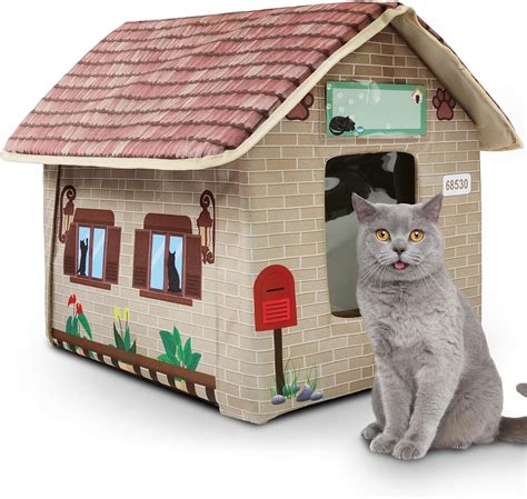 Marunda Cat Houses For Indoor Or Outdoor Cats In Winter Waterproof And