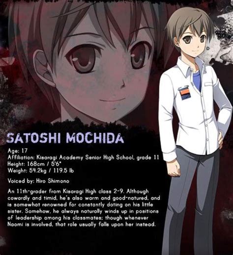 Character Review Satoshi Mochida Corpse Party Amino Amino