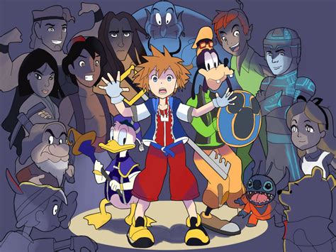 Kingdom Hearts Worlds Collide By Retro Robosan On Deviantart