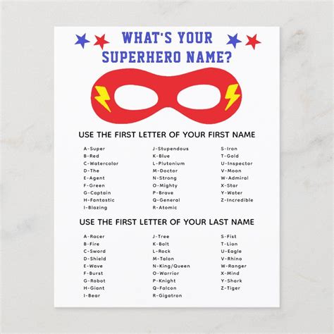 Superhero Name Generator Game In 2023 Superhero Names Superhero