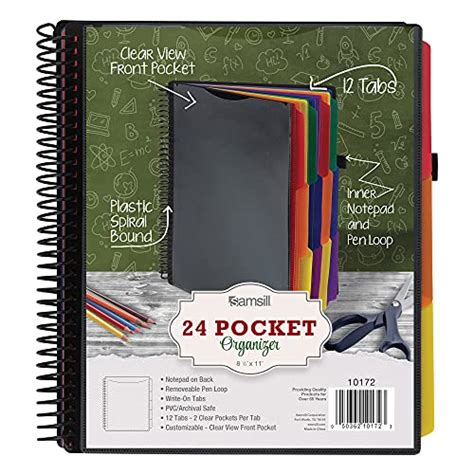 Reviews For Samsill Deluxe 24 Pocket Spiral Project Organizer With 12
