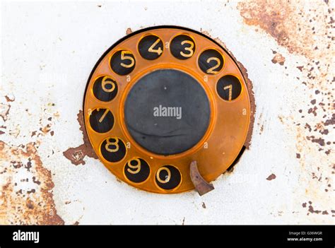 Rusty Old Vintage Rotary Pay Phone For Public Use Old Pay Telephone