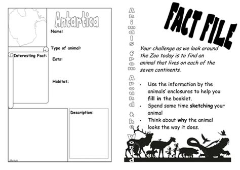 Zoo Animal Fact File By Anniueckie Teaching Resources Tes