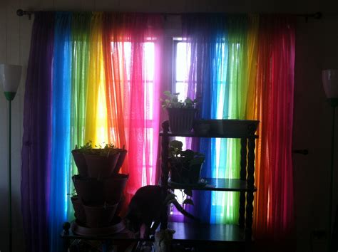 Rainbow Curtains Rainbow Curtains Rainbow House Conservatory Decor