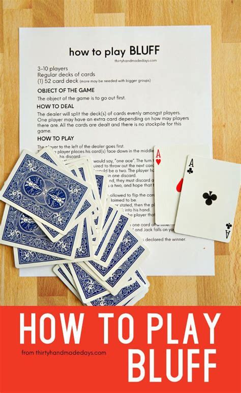 How To Play Bluff In 2020 Card Games For Kids Fun Card Games Card