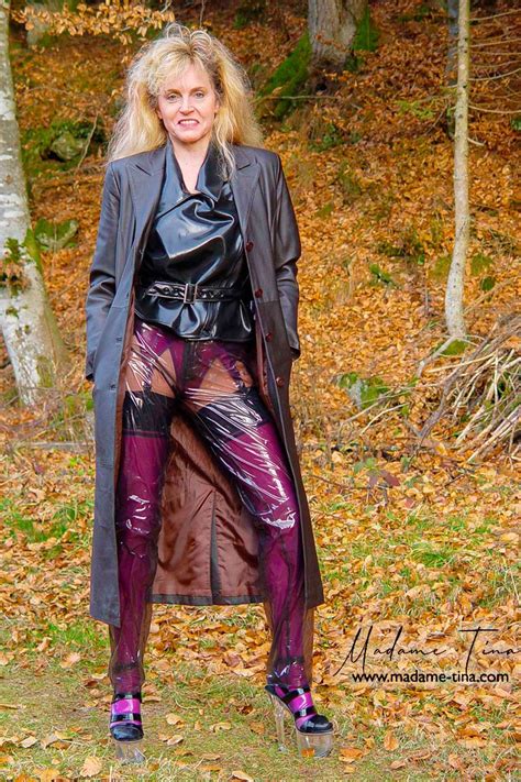 Latex Dress Rain Wear Leather Coat Madame Preview Pvc Lingerie Lovely Leather