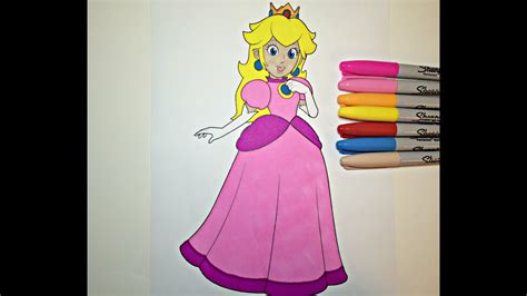 Click on princess coloring pictures below for the printable princess coloring page. Coloring Princess Peach! Kids coloring! Color with ...