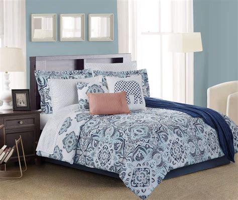 Navy and coral bedding top selected products and reviews 6 piece girls navy blue rose bouquet comforter with sheet twin twin xl set coral pink whimsical floral blooms pattern reversible blush pink stripe kids bedding garden nature themed teen microfiber. Living Colors Lucie Navy, Aqua & Coral 12-Piece Comforter ...