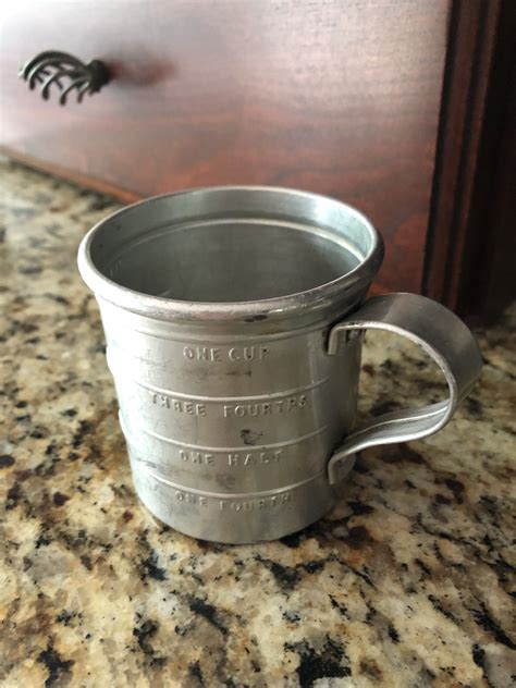 Antique Measuring Cup Aluminum 1 Cup By Yesterdayspieces On Etsy Lake