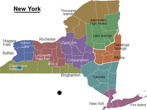 Free Images New York Regions Map 0