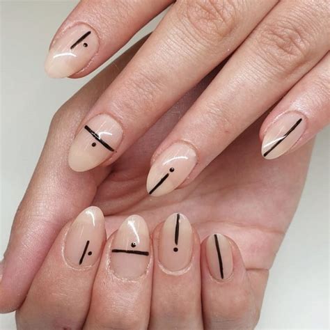 35 Alluring Line Nail Designs To Try Naildesigncode