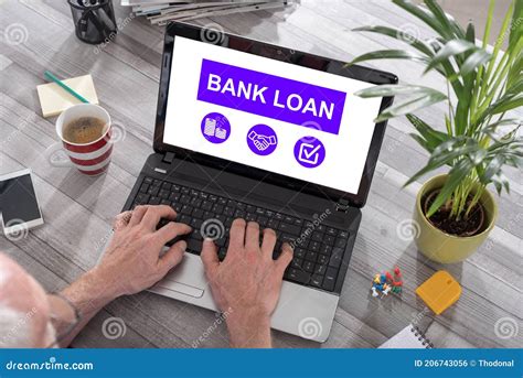 Bank Loan Concept On A Laptop Stock Photo Image Of Budget Concept