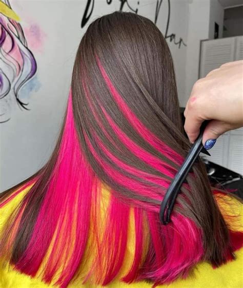 The Best Two Color Underlights Hair Looks The Best Of