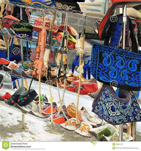 almaty,-kazakhstan-traditional-souvenirs-editorial-image-image-of