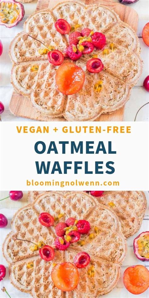Vegan Breakfast Waffles Healthy Gluten Free Blooming Nolwenn