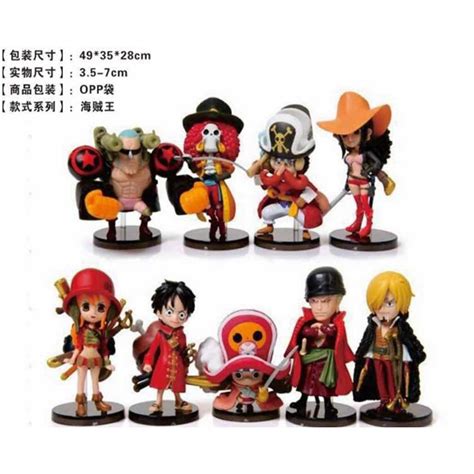 One Piece New World Set Of 9 High Quality Action Figure Collectible