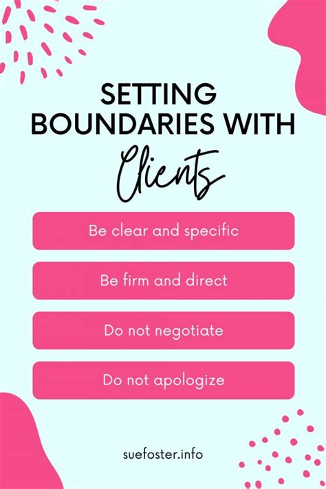 Setting Boundaries With Clients Sue Foster Money And Lifestyle Blog