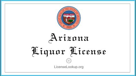Arizona Liquor License What You Need To Get Started License Arizona