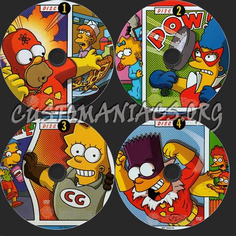 The Simpsons Season 12 Dvd Label Dvd Covers And Labels By Customaniacs