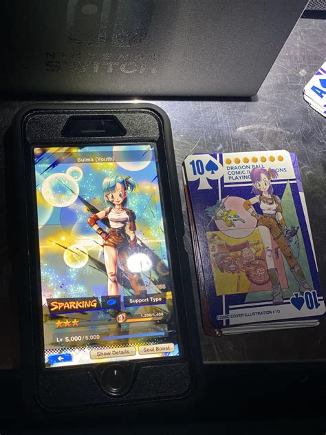 You thought you fell for it, fool, but it was me, /r/jolynehentai! Found this Bulma art on some Dragonball playing cards from japan : DragonballLegends