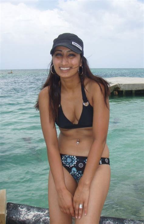 Indian Girl In Bikini At Goa Beach Chuttiyappa