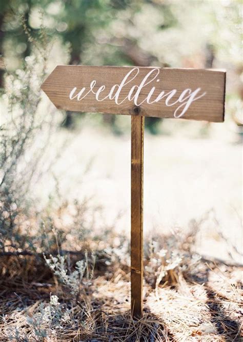 Simple Wood Wedding Signs With Rustic Style Homemydesign
