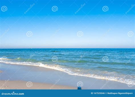 Empty Beach And Ocean Sea Stock Photo Image Of Ocean 167525046