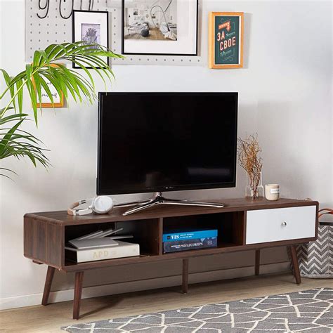 EROMMY TV Stand, 55 inch Mid Century Modern TV Console  