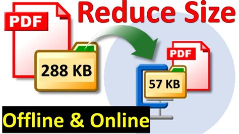 How To Reduce Pdf File Size Online And Offline Method Youtube