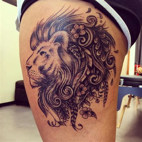 leo zodiac tattoo designs clearly