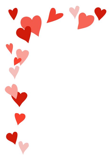 Heart Frame For Valentines Day Greeting Valentines Day Border Happy