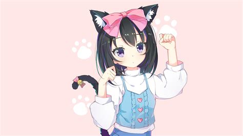 Cute Cat Girl Wallpapers Top Free Cute Cat Girl Backgrounds