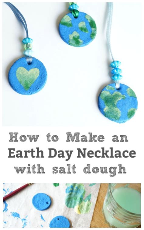 How To Make An Earth Day Necklace With Salt Dough