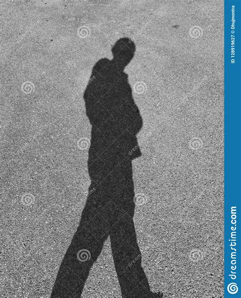 Black Shadow Of A Man Walking3 Stock Image Image Of Tall Outdoor