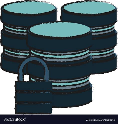 Databases Data Center Icon Image Royalty Free Vector Image