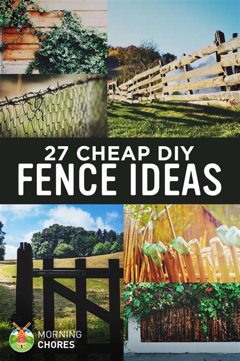 You can then either build the fence yourself or at least be in a position to keep an educated eye on whichever of the fence companies is doing it for you. 27 Cheap DIY Fence Ideas for Your Garden, Privacy, or Perimeter