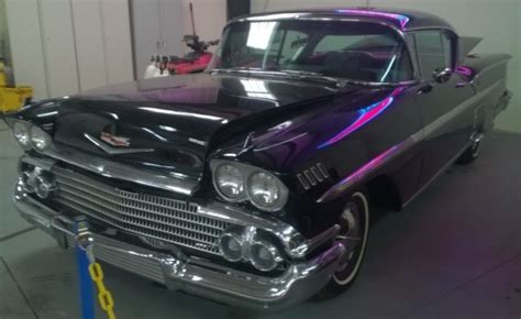 1958 Chevy Belair Impala 2D HT With 348ci 4 BBL V8 300HP Black Beauty