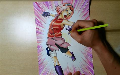 Speed Drawing Sakura Haruno Naruto Shippuden Sakura Haruno