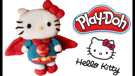 Hello Kitty Superhero Superman Play Doh Diy Figurine How To Make