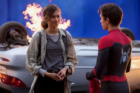 Tom Holland And Zendaya Behind The Scenes Of Spider Man Far From Home Tom Holland Peter