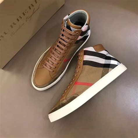 Burberry Man Shoes Casual High Tops Sneakers Sneakers Fashion Hype