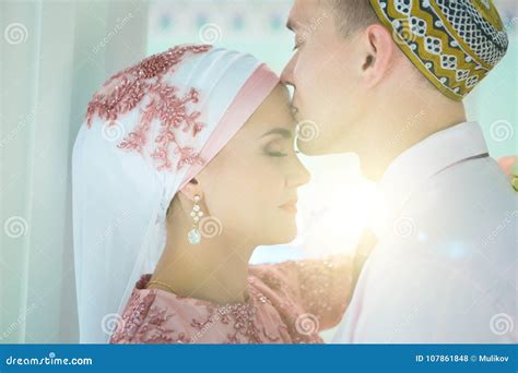 Muslim Wedding Of A Couple In Mosque Nikah Royalty Free Stock Image 140018572