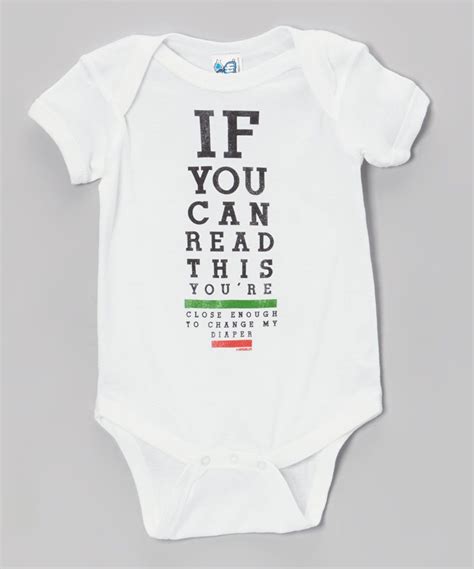 White If You Can Read This Bodysuit Infant Zulily Funny Baby
